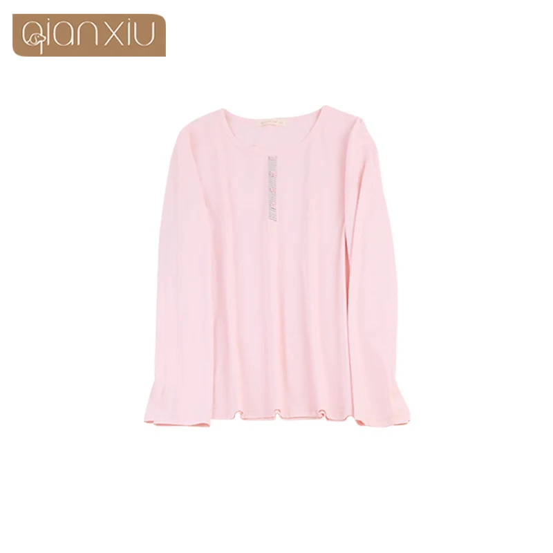 women pink Стиль мужские пижамы с длинным рукавом полосатые пижамы полосатые брюки пара костюм для мужчин ночная рубашка 18112 - Цвет: women pink
