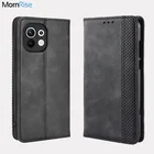 Флип-чехол в стиле ретро для Xiaomi MI 11 11 Pro MI11 lite, кожаный кошелек, книжка с кармашками для карт, Магнитная подставка, мягкая форма, роскошные чехлы для телефонов