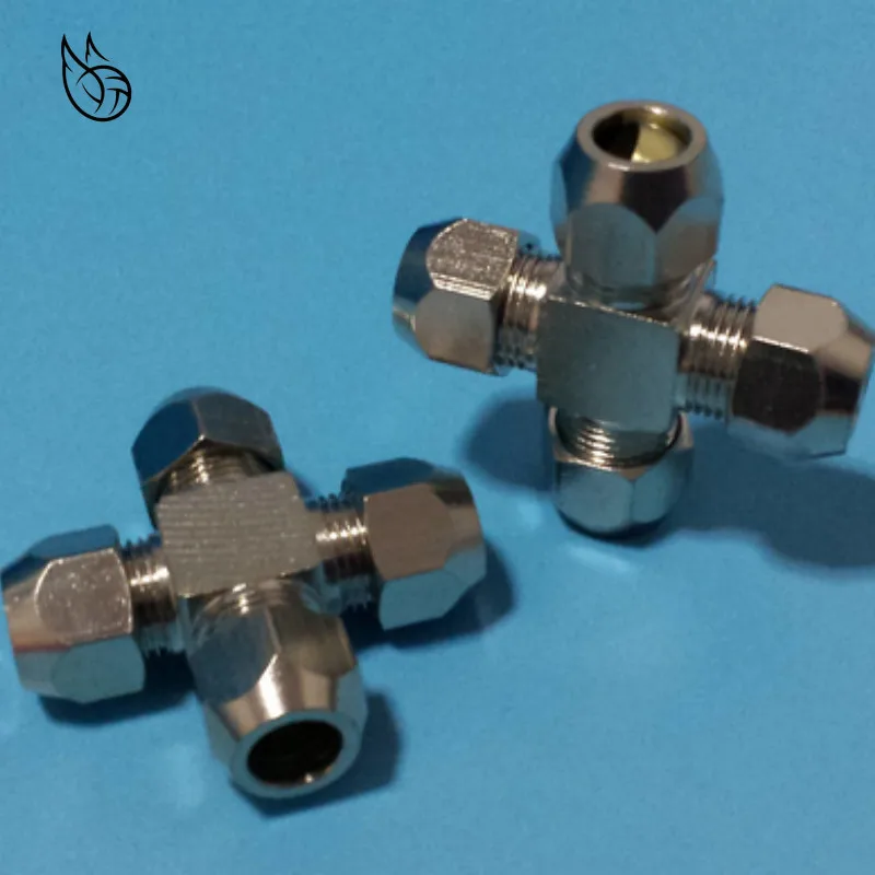 4 6 8 10 12mm Pipe OD 4way Brass oil Compression Tube Fittings Connector|Фитинги для труб| |