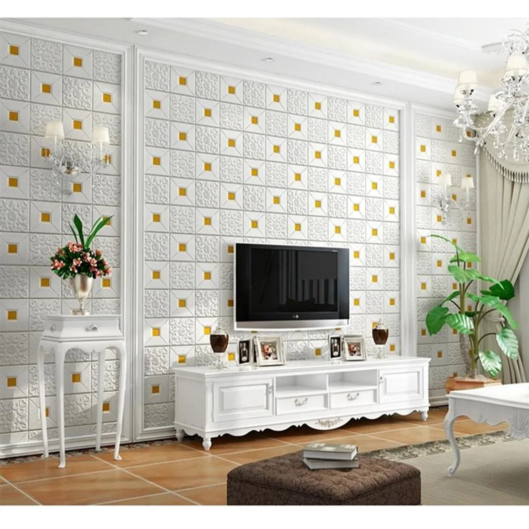 

3D Wall Stickers Waterproof And Moisture-Proof Foam Brick Room Decor DIY 3D Wallpaper Wall Decor 35*35cm