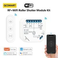 tuya smart life curtain switch module remote control blinds roller shutter rfwifi app timer google home alexa smart home diy