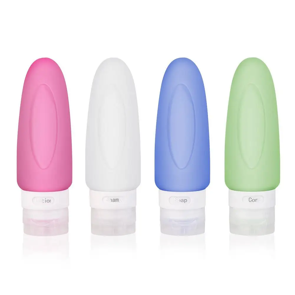 Viugreum 4pcs set Многоцветный Мини силикагель портативный диспенсер для мыла женский дорожный шампунь бутылки для жидкого мыла туалетные принадлежности держатель наборы - Цвет: Viugreum 4pcs set