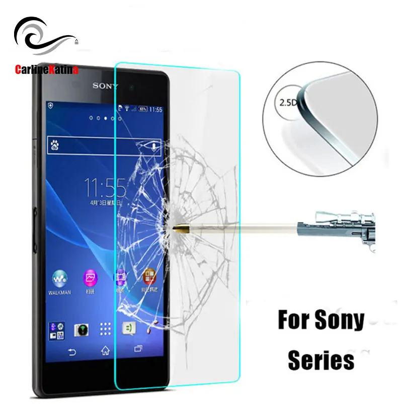 Защитное стекло 9H для Sony Xperia Z1 L39 Z L36H Z3 Mini Z2mini Z1mini Z2 Z4 Z5 C3 E3 E4 M2|tempered glass screen protector|glass protectorscreen protector |