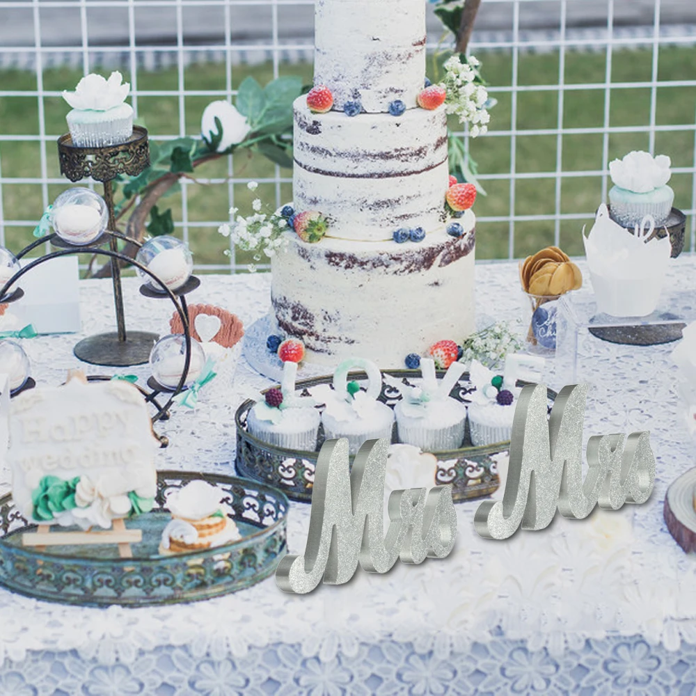 Новые Большие буквы Mr и Mrs вывески деревянные Милая Свадебная декорация