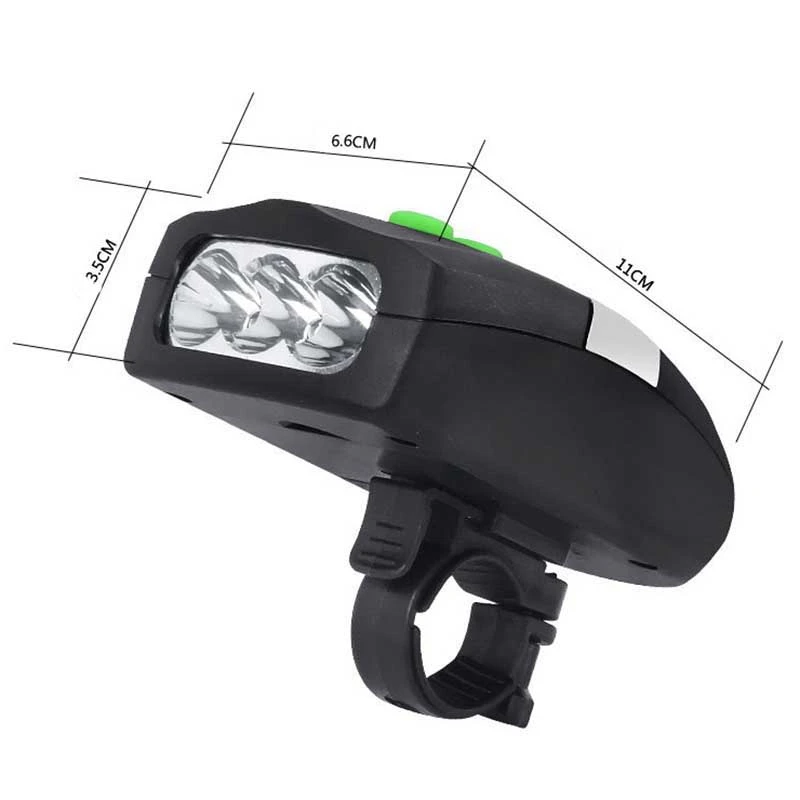 

Multifunction Bicycle Lights Lumen Induction Bike Front Light with Horn 3 LED Bike Lamp Cycling FlashLight