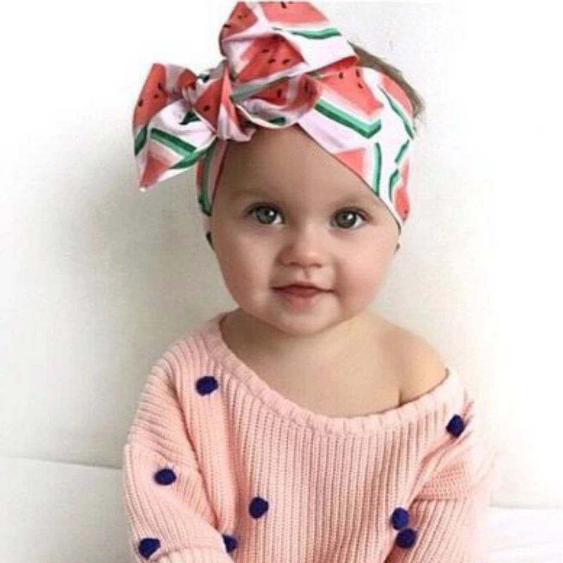 Повязка на голову для маленьких девочек аксессуары волос с фруктовым бантом