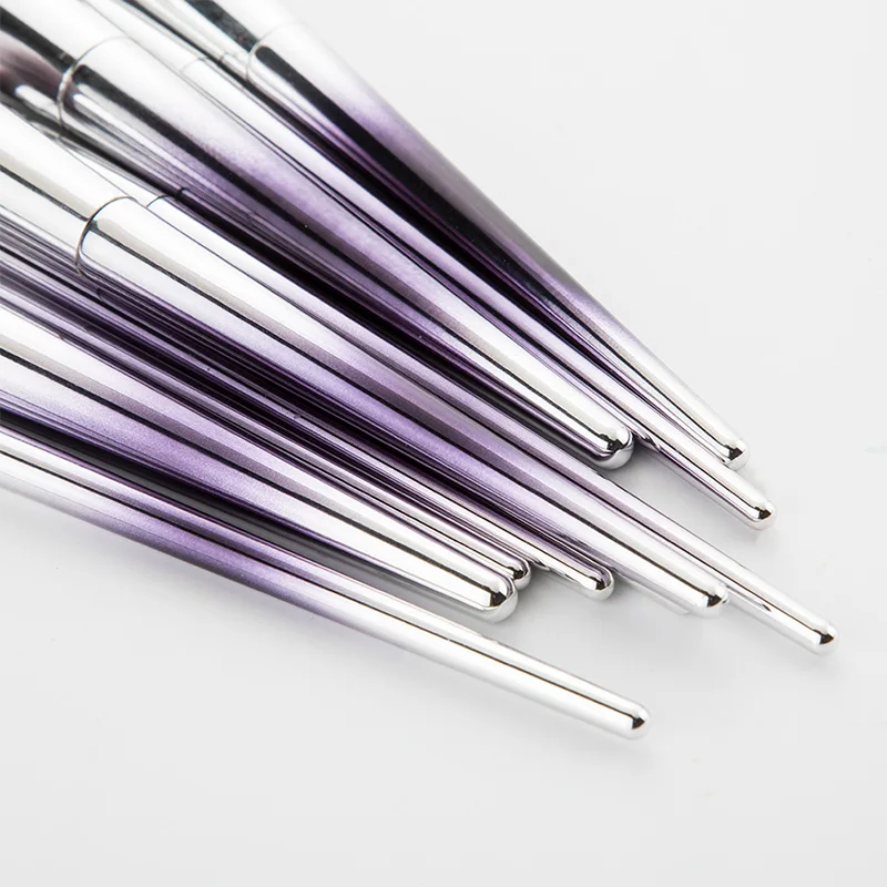 Crystal Gradient Makeup Brush 10 Sets Complete Eyeshadow Beauty Tools | Красота и здоровье