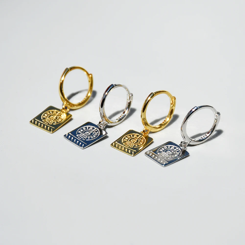 Серьги из стерлингового серебра 925 пробы модные милые кактус короткие Висячие