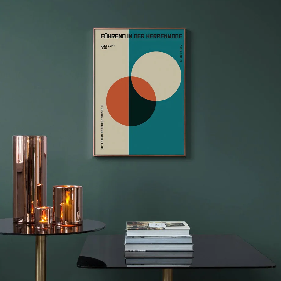 Bauhaus выставка абстрактные геометрические настенные картины на холсте