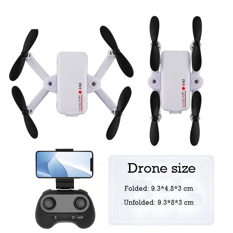 Мини Карманный Дрон с HD 4K FVP wifi камера Дрон RC Квадрокоптер широкий угол Безголовый оптический поток режим удержания высоты Дрон