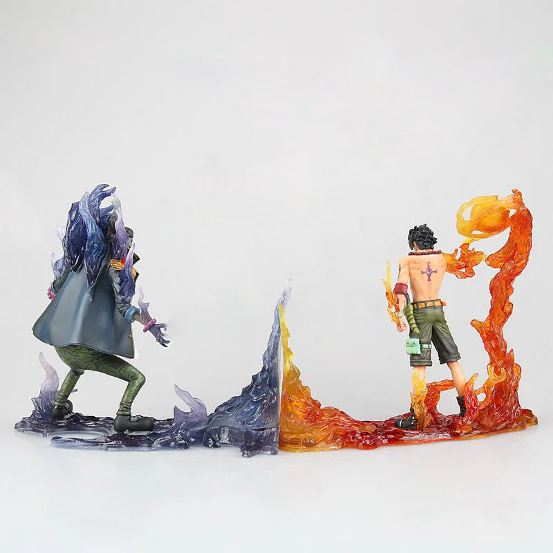 2 шт./лот одна штука DXF Portgas D Ace VS Marshall Научите фигурку завершающей Аниме ПВХ