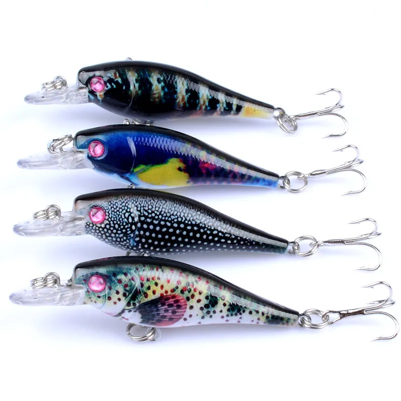 

East Rain 6.5cm 4.7g 4pcs/lot Painted Suspension Freshwater Saltwater Fishing Lure SP Minnow Artificial Hard Bait Free Shipping