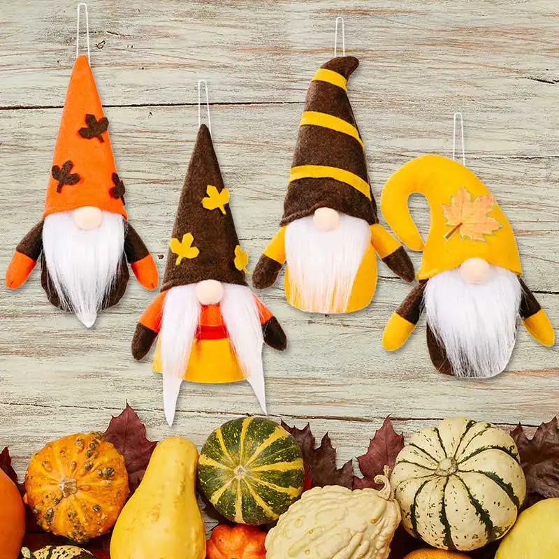 

Autumn Harvest Festival Faceless Doll Hanging Pendant Halloween Party Dwarf Plush Ornaments For Home Thanksgiving Decoration