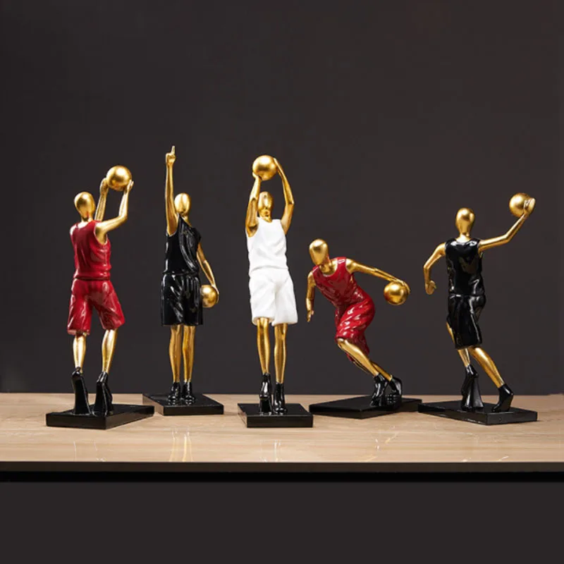 

Nordic Abstract Resin Football Player Character Decoration Bedroom Living Room Desk Home Decor Accessories Office Statue