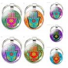 Хамса узор серебряный цвет брелок для йоги рука Фатимы Judaica модные стеклянные ювелирные изделия кулон брелок автомобильный брелок лучшие подарки