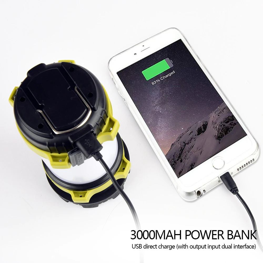 Практичный 3000mAh портативный фонарь T6 светодиодный фонарик ночной рынок кемпинг