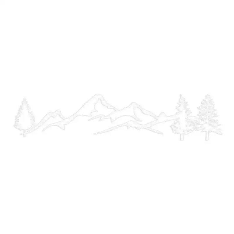 Car Styling Sticker SUV RV Camper Offroad White Tree Mountain Forest Decal Fine Appearance Good Looking Compact Durable | Автомобили и