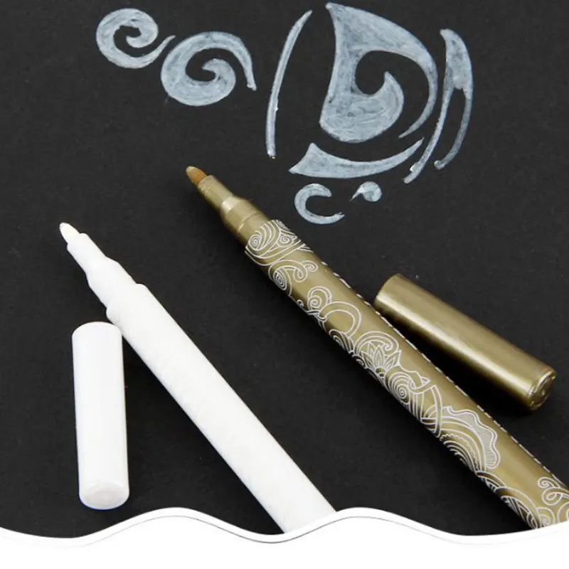 Металлические цветные чернила маркер ручка товары для рукоделия эскиз