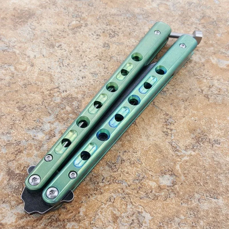 Складной карманный нож-бабочка с титановой ручкой | Инструменты