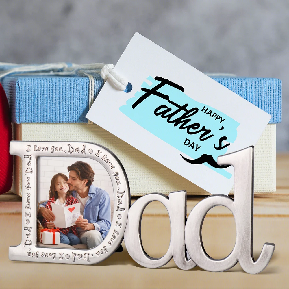 Фоторамка LASODY DAD Серебряное украшение для дома подарок на день отца цинковый