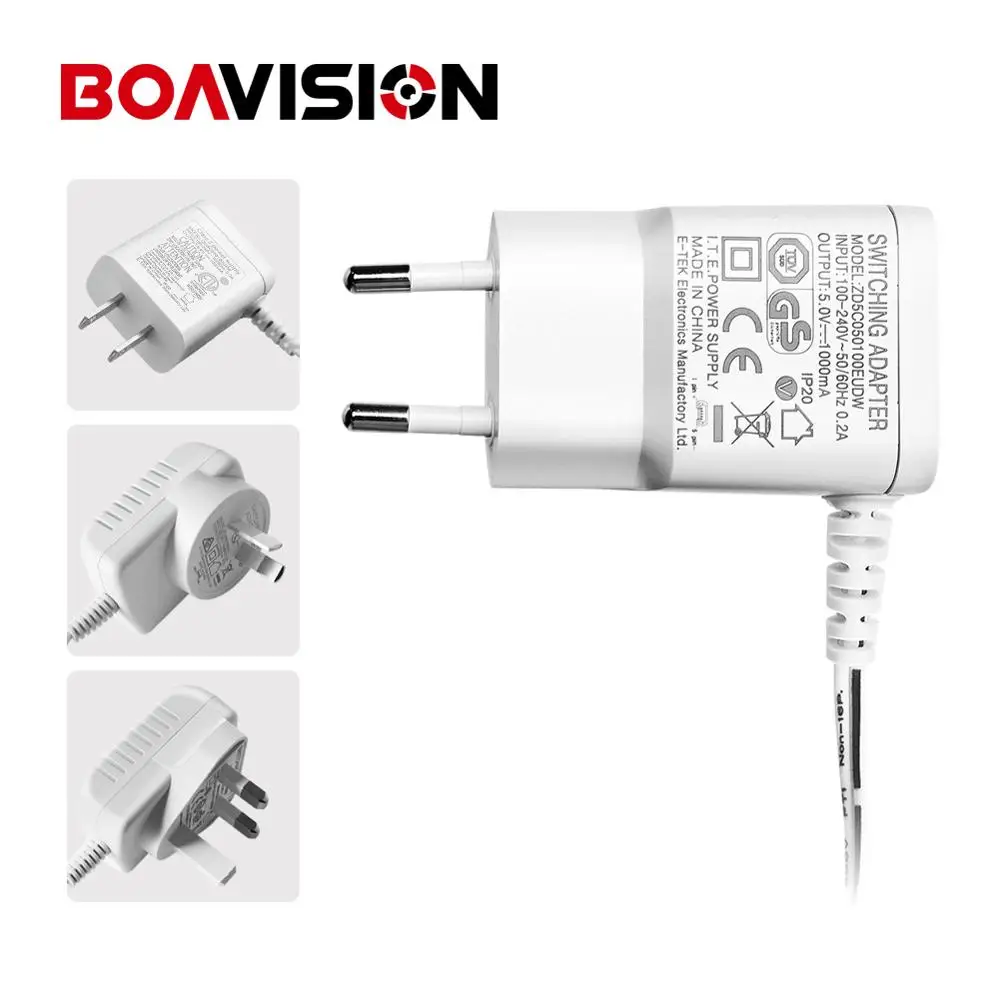 DC 5V 1000mA 100-240V 50/60HZ Мощность адаптер Зарядное устройство для Видеоняни и радионяни VB601/VB602/VB603/VB605/VB607