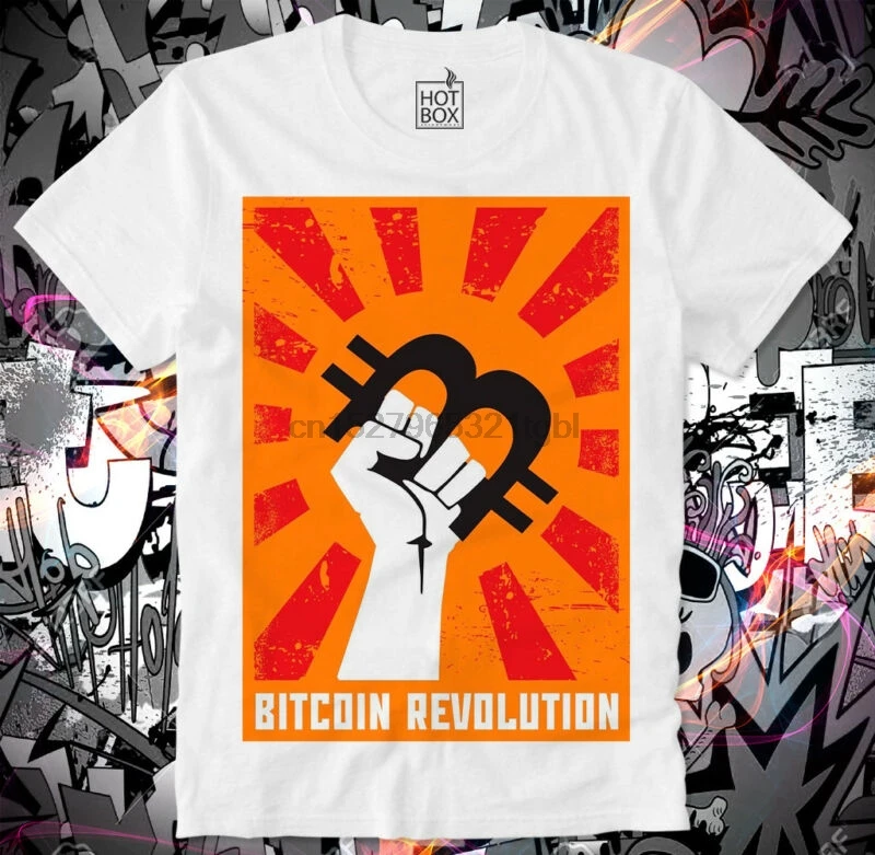 HOTBOX футболка BLOCKCHAIN BICTOIN REVOLUTION криптовалюта HODL эфириум тире |