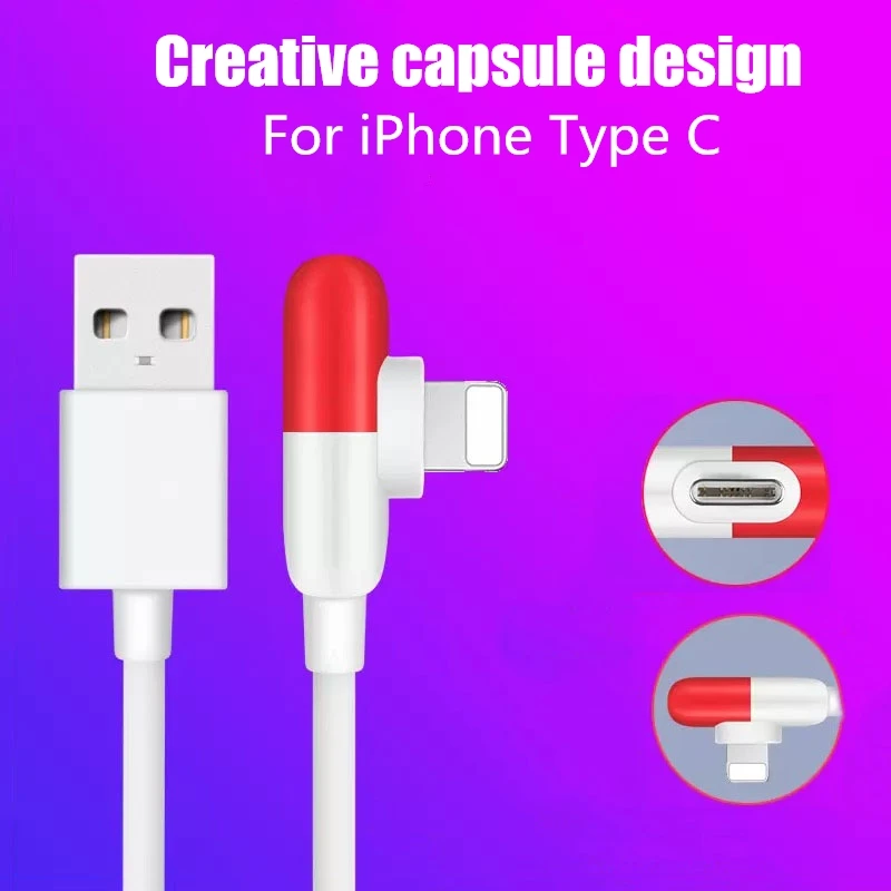 90 градусов usb type C кабель провод для быстрого заряда iPhone samsung Galaxy S8 S9 Plus Xiaomi mi9 huawei