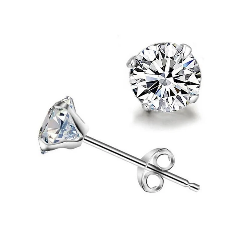 Женские и мужские серьги гвоздики из серебра 925 пробы|Серьги-гвоздики| |