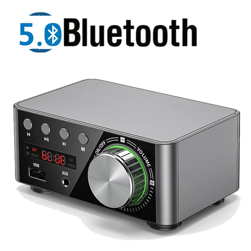 

Car Auto Audio HiFi Power Amplifier Class Stereo Music Receiver Digital Amp 100W Home Audio Car USB / AUX Bluetooth-compatible