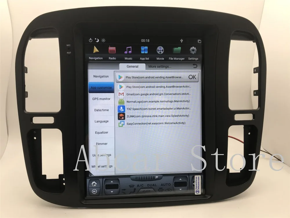 Tesla стиль Android 8,1 автомобильный dvd-плеер gps навигация для TOYOTA LAND CRUISER LC100 LEXUS LX470 1999-2002 радио px6 carplay ips