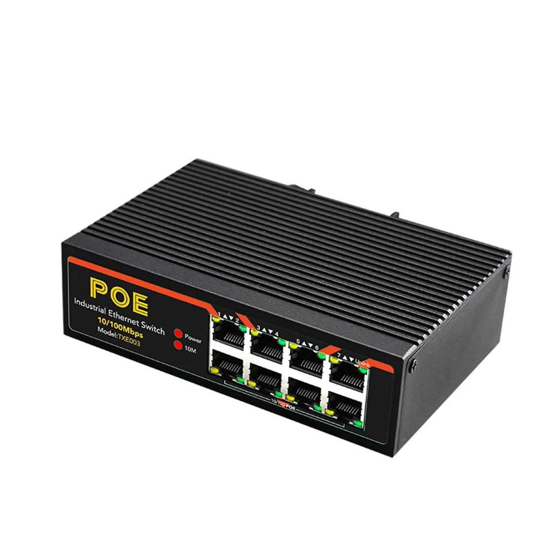 Сетевой коммутатор промышленного типа с 8 портами 100 Мбит/с