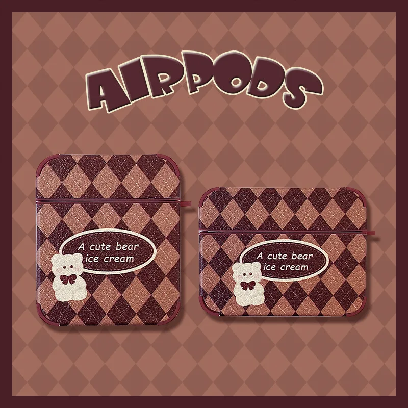 

Brown Ringed Bear Earphone Case 2021 AirPods 1 Case AirPods 2 Case Airpods Pro Case Airpod 3 Case Earphone Accessories Case