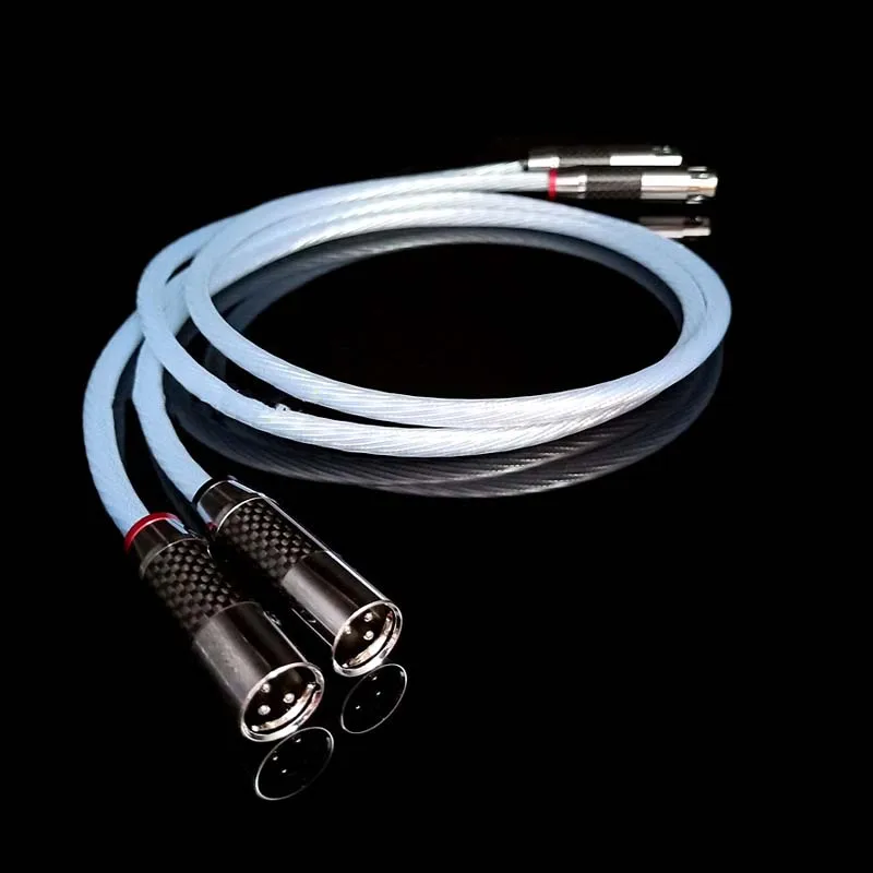 Кабель Audiocrast Hifi neutrik XLR кабель Hi end 5NOCC с покрытием из чистого серебра Fi 2 папа мама