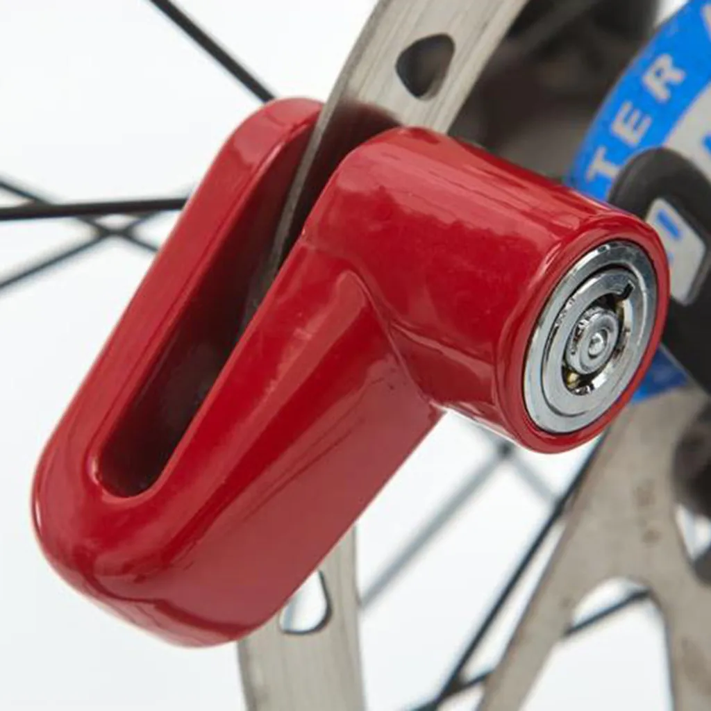 Велосипедный замок для дискового тормоза с пластиковой рамой и ключом защита от