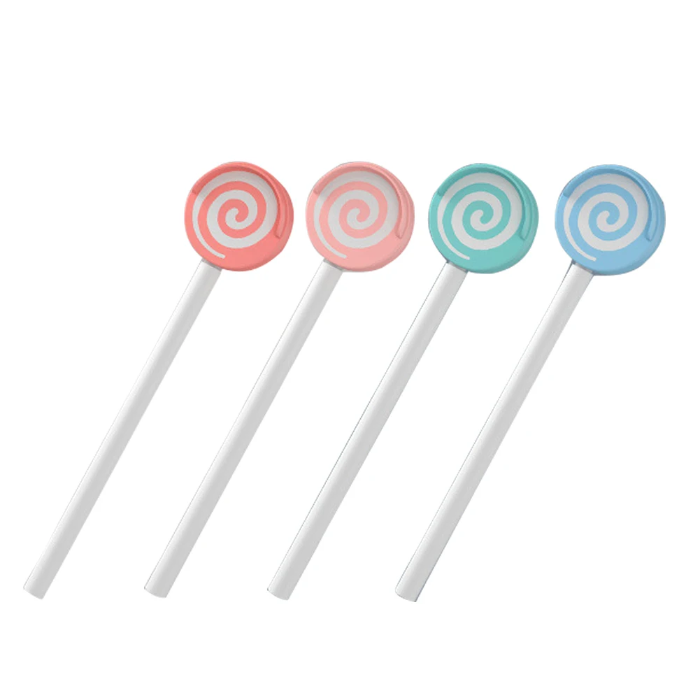 

Eco-friendly Mouth Fresher For Kids Anti-slip Cleaning Tool Lollipop Shaped Bad Breath Scraper Tool Child Gift Tongue Cleaner