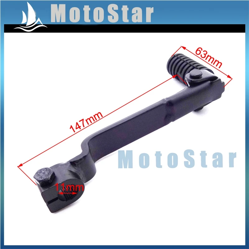 Черный стальной складной рычаг для коробки передач 110cc 125cc 140cc 150cc 160cc YX livan Zongshen