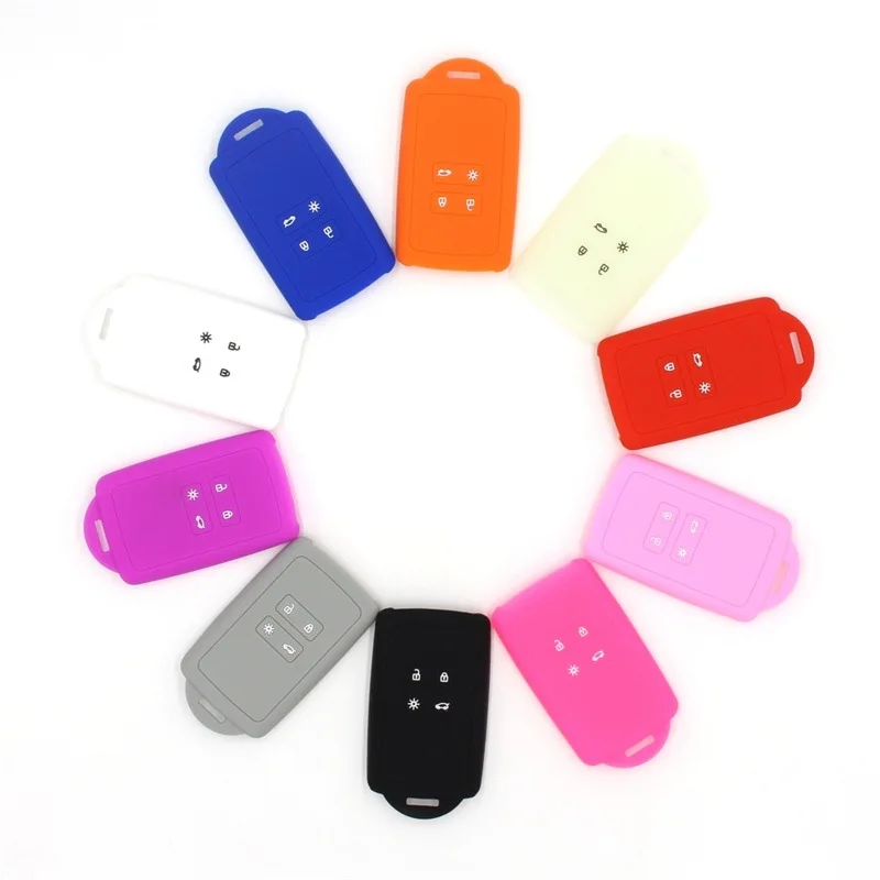 Силиконовый брелок с 4 кнопками чехол для брелка ключом подходит Renault Talisman Captur Espace