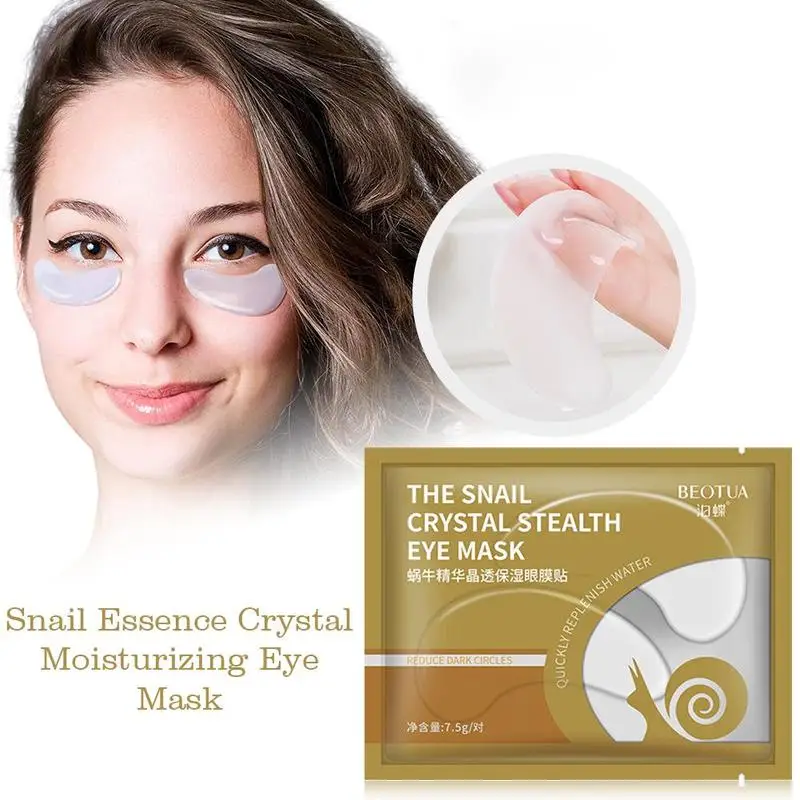 

WH 10pcs/5packs Snail Collagen Moisturizing Hydrating Mask Eye Eye Patches M2E9