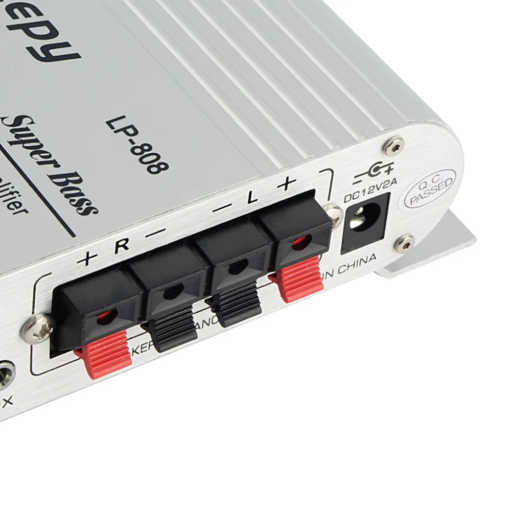 Новый 12 В Hi-Fi стерео аудио усилитель домашний бас динамик громкий с usb-портом FM для
