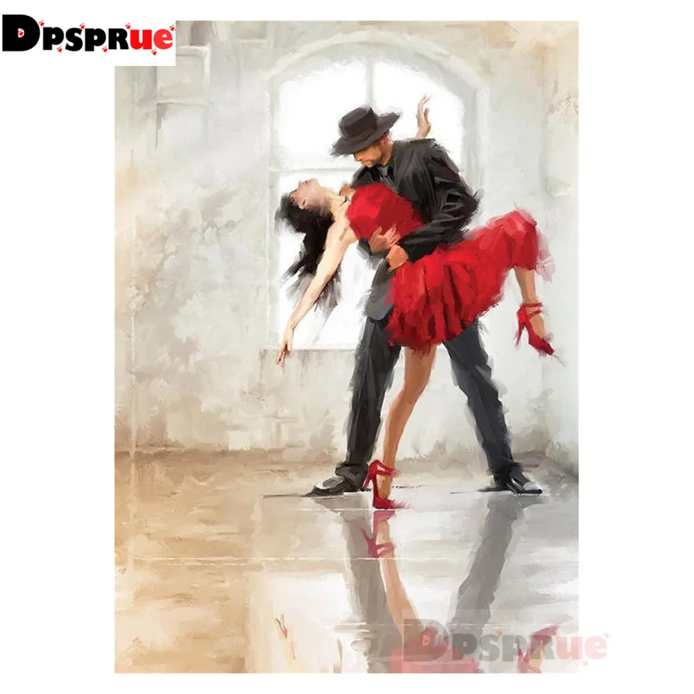 Dpsprue Diy 5d diamond painting Cross stitch Kit dance Diamond mosaic home decoration embroidery pattern handmade Friend gift | Дом и сад