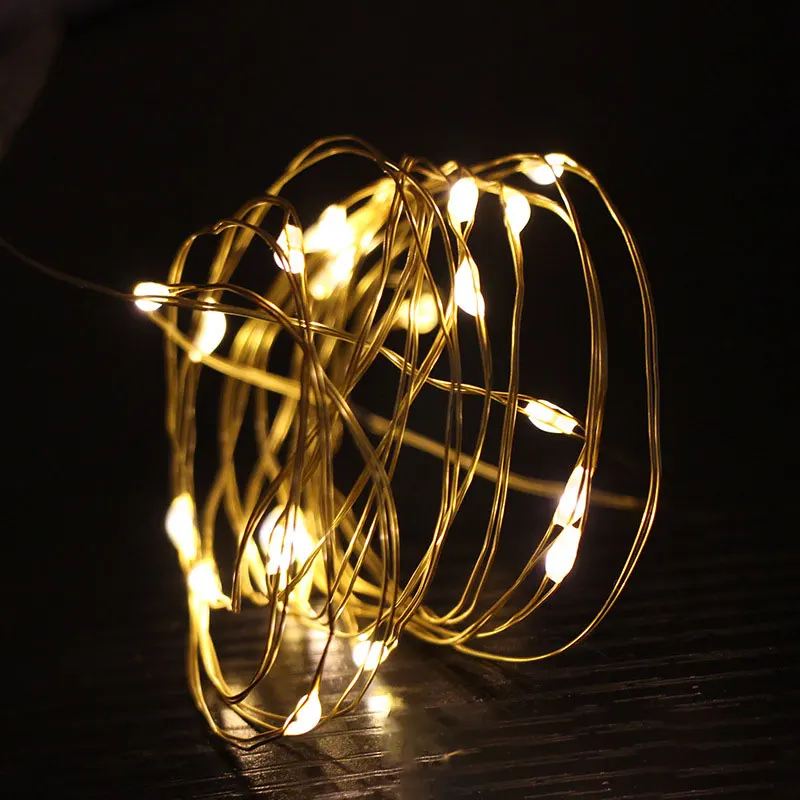 

Copper Wire 2M 5M LED String Lights Fairy Lights Night Light for Children Bedroom Patio Lights Fairy Garden Decoration Lamp