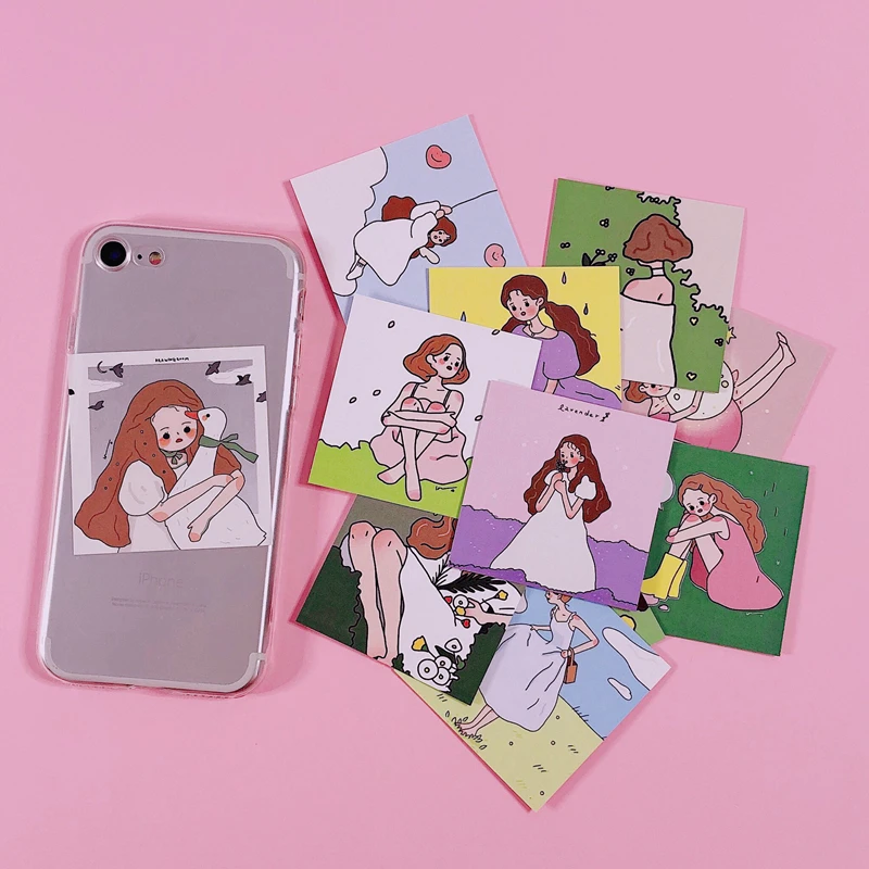 Ins стильная наклейка для открыток мультяшная фотонаклейка ручной аккаунт альбом