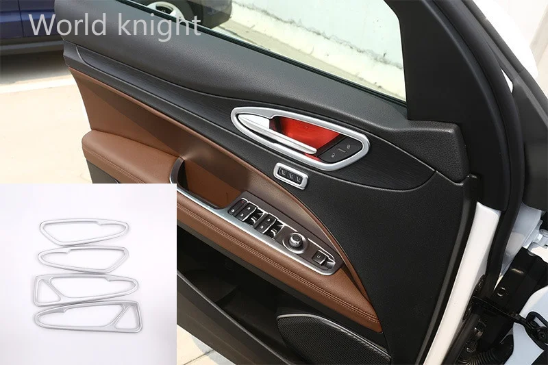 

4 шт., хромированные накладки на дверные ручки Alfa Romeo Stelvio 2017 2018