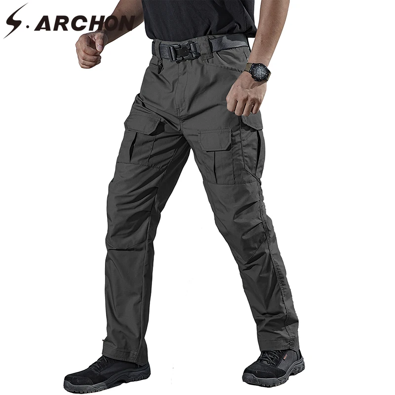 Брюки-карго мужские тактические хлопковые штаны в стиле милитари армейские