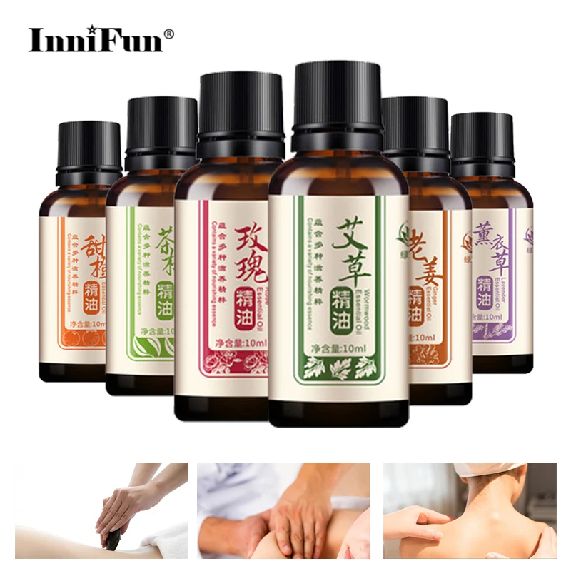 10ml Lavender Fragrance Essential Oil Massage Foot Bath Guasha Activating Essentials Oils Body Relax Spa Aromatherapy Skin Care