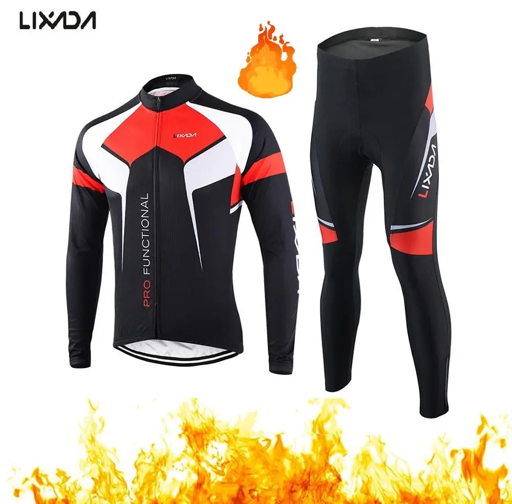 Lixada 2019 зимняя теплая велосипедная Джерси для мужчин и женщин быстросохнущая