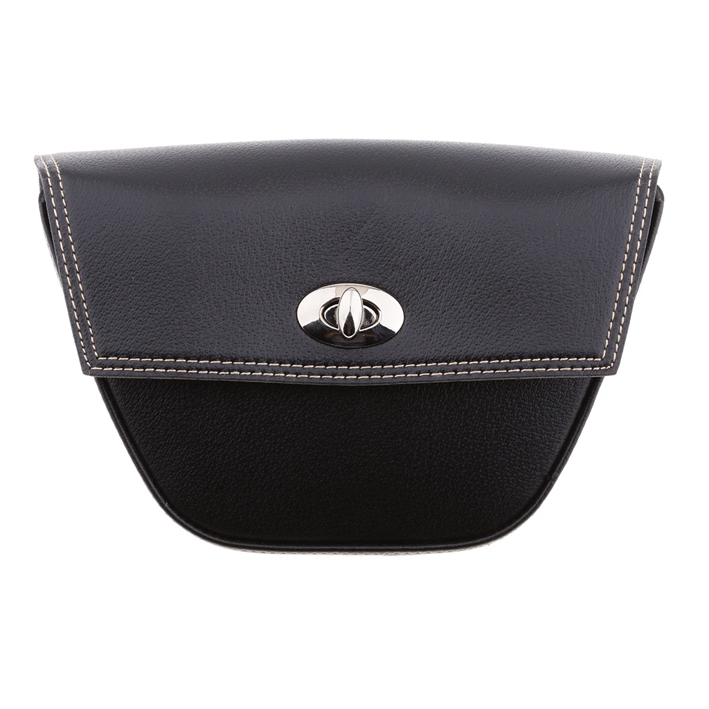 

Black PU Leather Motorcycle Side Saddlebag Saddle Bag Pannier
