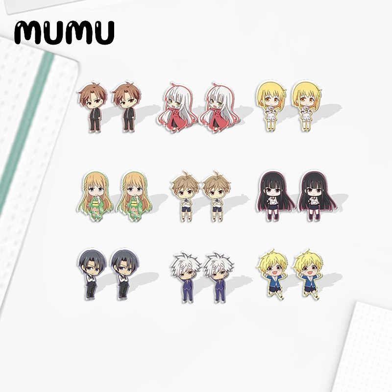 

2021 New Fruits Basket Stud Earring Kyo Tohru Epoxy Jewelry Resin Acrylic Earrings Handmade Gifts Fan