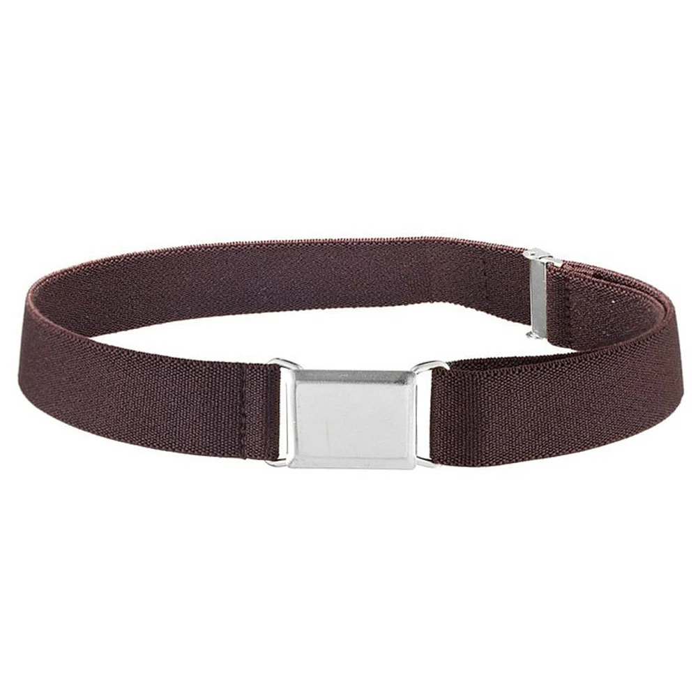 

Kids Boys Girls All Match Solid Wide With Buckle Wear Resistant Decorative Adjustable Casual Waistband Elastic Belt Stretch