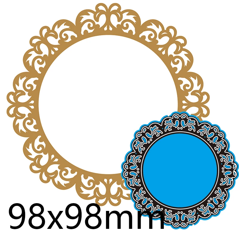 

Металлический Трафаретный вырубной штамп полые кружева круг Новый украшение для альбома шаблон тиснение "сделай сам" Бумага карты Ремесло ...